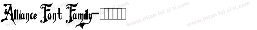 Alliance Font Family字体转换